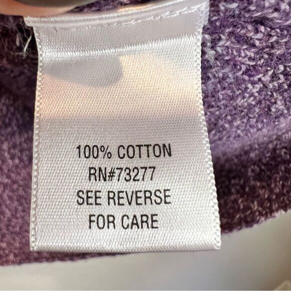 Croft & Barrow purple super soft cardigan 💜 excellent condition 💜 large - Picture 7 of 7